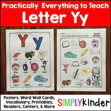 The best selection of royalty free letter y words and pictures vector art, graphics and stock illustrations. Letter Y Alphabet Printables And Centers Simply Kinder