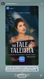 Nicholas head, executive producer of content at calm, a popular meditation app, said an uptick of usage around bedtime witnessed by his team led him to introduce a sleep stories category—now with more than 140 recordings. Priyanka Chopra Lends Her Voice To The Calm App Narrates The Tale Of Taleisha