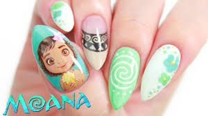 I'm in full blown planning mode for our next trip to disney world and one of the things i really want to do before i go is have my. Disney S Moana Nail Art Design Tutorial Youtube