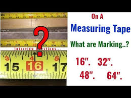 On A Measuring Tape What Are The Markings For 16 32 48 Youtube