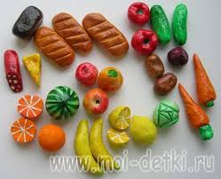 как сделать продукты для игры в магазин своими руками Foto Produkty Frukty I Ovoshi Iz Gipsa Svoimi Rukami Razvivayushie Igrushki Svoimi Rukami Foto Detskij Sad Tvorchestvo Miniatyurnaya Eda Igrushki Svoimi Rukami