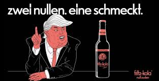 Dass trump keine politische amtserfahrung hat, nimmt diese karikatur auf die schippe: Shitstorm Wegen Trump Karikatur Fritz Kola Kontert Souveran Und Tut Was Gegen Hass