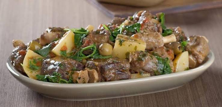 Oxtail Stew with Watercress