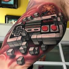 But, when you remove your thumb, it will instantly resume its steady buzzing noise. Nintendo Tattoo By Aaron Springs