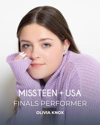 Get ready to be amazed! ✨ We're thrilled to announce that Olivia Knox will  be taking the stage as our Miss Teen USA Finals performer! 💫 Known for her  powerhouse vocals and
