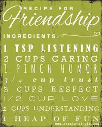 Recipe For Friendship With A Spritz Of Forgiveness Friendship Recipe Friendship Favorite Quotes