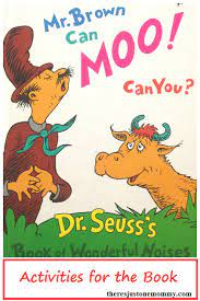 Printable Activity For Mr Brown Can Moo Can You Dr Seuss Activities Dr Seuss Preschool Book Activities