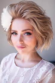 From pixie cut to shoulder length, these wedding hairstyles for short hair from real weddings are our favorites. 39 Best Pinterest Wedding Hairstyles Ideas Wedding Forward Prom Hairstyles For Short Hair Simple Prom Hair Short Hair Styles
