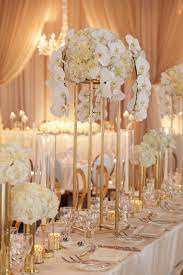 An Elegant White And Gold Wedding Yes Please Wedluxe Magazine Gold Wedding Decorations Gold Wedding Centerpieces Gold Wedding Theme