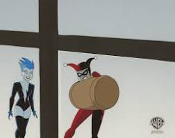The New Batman Adventures Original Production Cel: "Livewire and Harley  Quinn" - The New Batman Adventures, Girls Night Out