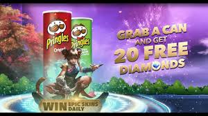 Diamond giveaway and teamcode giveaway and custom gameplay in free fire live stream. Get Free Diamonds And Epic Skins With Mobile Legends Pringles Promo