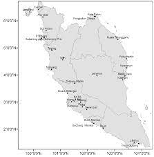 Kuala lumpur, malaysia terminal shah alam, selangor, malaysia 12 may 2021, wed. Spatial Distributions Of 34 Monitoring Sites To Be Use In This Study Download Scientific Diagram