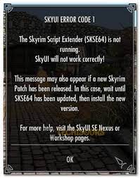 Jan 02, 2017 · if your companion uses a custom recruit or dismiss dialogue that means you have to edit the dialogue script, and your companion will not work with this mod because the vanilla functions to recruit are no longer used, i may in the future move the quest portion of this mod to an esm so users can link to those functions instead. How To Fix Skyui Error Code 1 Complete Guide Techisours