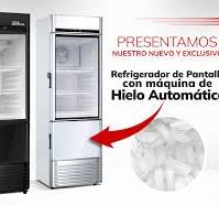 Refrigerador de pantalla con máquina de hielo automática ...