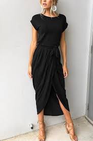 Vee High Split Casual Maxi Dress Maxi Dresses Casual Short Sleeve Maxi Dresses Maxi Dress With Sleeves