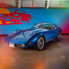 Image result for Blue Green 1973 Corvette