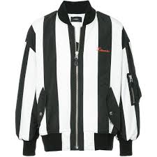 Black And White Striped Jacket Mens G V G V Embroidered Striped Bomber Jacket 1 136 Liked On Polyvore Featuring Men S Fashion Men S Clothin Embroidered Bomber Jacket Jackets Striped Jacket