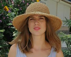 Raffia Hat, Straw Hat, Beach Hat, Womens Hat, Crochet Hats, Wide Brim Hats,  Boho Hat, Summer Hat, Eco Friendly Gifts, Elegant Gifts, Natural