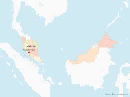 Map of kuala lumpur area hotels: Vector Maps Of Kuala Lumpur Free Vector Maps