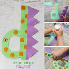 Discover creative crafts for kindergartners and young children that include painting, building, and kindergarten lifestyle. Letter D Craft D Is For Dinosaur The Kindergarten Connection