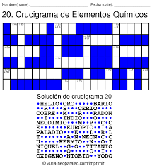 Crucigramas De Elementos Quimicos Tabla De Elementos Quimicos Tabla Periodica De Los Elementos Tabla Periodica De Los Elementos Quimicos