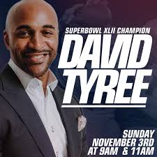 🚨 Exciting Announcement! 🚨 We are honored to welcome Super Bowl Champion  and former New York Giant, David Tyree, to High Praise Panama City