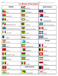 Cette francophonie mondiale recouvre des réalités fort différentes et les dynamiques qui la traversent méritent un examen attentif. Le Monde Francophone By James Williams Teachers Pay Teachers