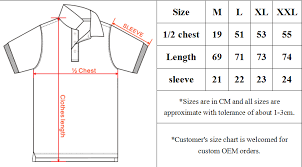 lifeline polo shirt size chart bedowntowndaytona com