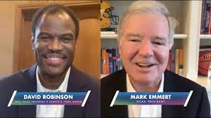 David robinson, the recipient of the 2021 ncaa president's gerald r. David Robinson 2021 Ford Award Conversation With Ncaa President Mark Emmert Youtube