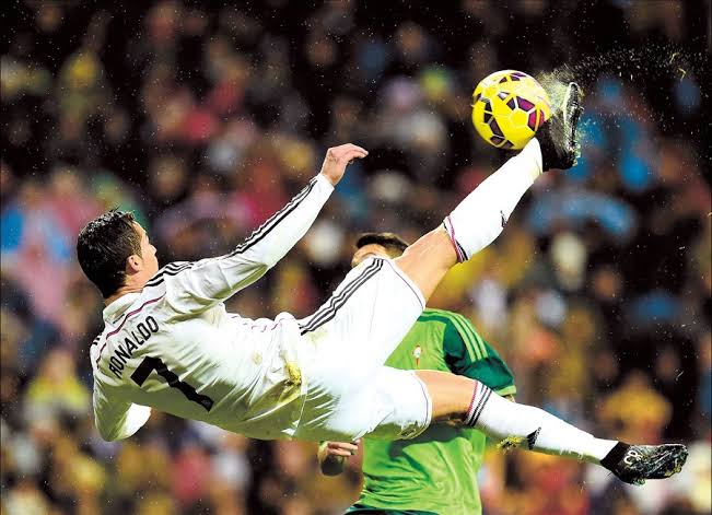 bicycle kick

The Portugal international has rarely struggled to find the net during his spells with Sporting Lisbon, Manchester United, Real Madrid, Juventus and now Al-Nassr. It's the main reason why he's won the Ballon d'Or and the Champions League five times each.

Cristiano Ronaldo's five best goals according to AI - with Juventus bicycle kick second
