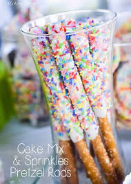 Cake Mix Sprinkles Pretzels Ashlee Marie Real Fun With Real Food