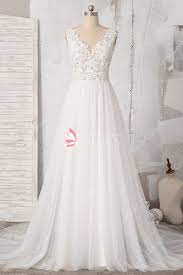 Wedding dresses bridal party dresses formal dresses collections 2021. Illusion Ivory Lace Tulle A Line Beach Wedding Dress Lunss