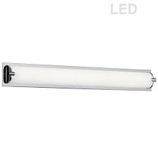 A vanity light fixture is designed to provide a requisite illumination for bathrooms and bedrooms. Dainolite Signature Vanity Light 1 Light 36 In Polished Chrome Rona