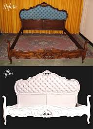 La testata del letto legno. Restauro Laccatura Capitonne Letto Barocco Before After Upolstered Bed Furniture Painted Furniture