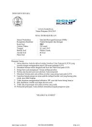 Contoh soal pilihan ganda dan jawaban kelas xi dan xii tkj. 2027 Stk Paket A Teknik Jaringan Akses