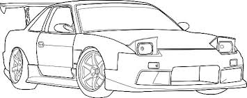 S13 Drifting Cars Coloring Pages Kids Play Color Drifting Cars Cars Coloring Pages Car Drawings