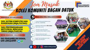 Ramai juga antara para pelajar yang bertanya perbezaan antara kolej komuniti dengan kolej mara atau giat mara dan sebagainya. Kolej Komuniti Bagan Datuk Home Facebook