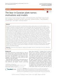 Honestly, the big reason i'm not upset about the pete's dragon remake is that the original pisses me off. Pdf The Bear In Eurasian Plant Names Motivations And Models