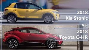 Compare the kia niro vs. 2018 Kia Stonic Vs 2018 Toyota C Hr Technical Comparison Youtube