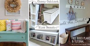 This storage bench is stylish and useful. The Best 30 Diy Entryway Bench Projects Cute Diy Projects