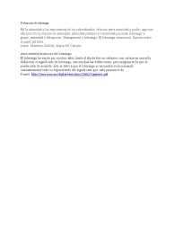 Definicion De Liderazgo Pdf