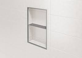 Bathroom shower shelf glass basket storage racks stainless steel wall mount new. Schluter Shelf N Shelves Accessories Shower System Schluter Com