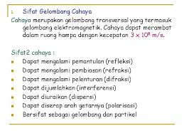 Gambar gelombang transversal sebagai berikut Cahaya Sifat Gelombang Cahaya Merupakan Gelombang Transversal Yang