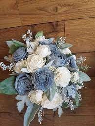 Maybe you would like to learn more about one of these? Dusty Blue And Cream Wedding Bouquet Blue Wedding Bouquet Blue Wedding Flowers Sola Flower Bouquet