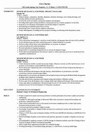 Mechanical Engineer Resume Sample Elegant Senior Mechanical Engineer Resume Samples Engineering Resume Mechanical Engineer Resume Mechanical Engineering
