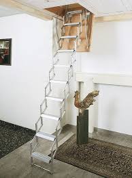 Echelle Accordeon Motorise Escamotable En Aluminium Standard Columbus Echelle Escalier Escalier Escamotable Echelle Mezzanine