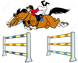 Je vais un bateau sur locean. Sport Equestre Cheval De Saut Garcon Avec Un Obstacle Illustration De Bande Dessinee Isole Sur Fond Blanc Clip Art Libres De Droits Vecteurs Et Illustration Image 17348870