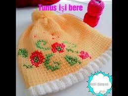 Tunus Isi Bere Yapimi Kolay Bere Yapimi Crochet Beret Youtube Bere Tig Isleri Orgu