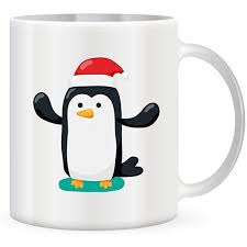Christmas cartoon characters set vector illustration: Christmas Cartoon Design Mug