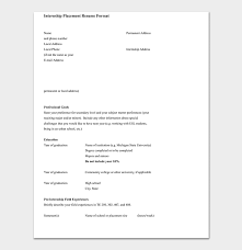 Since this internship is the first job application for the majority, there is a need for proper guidance on how to create a good cv. Internship Resume Template 18 Samples Examples